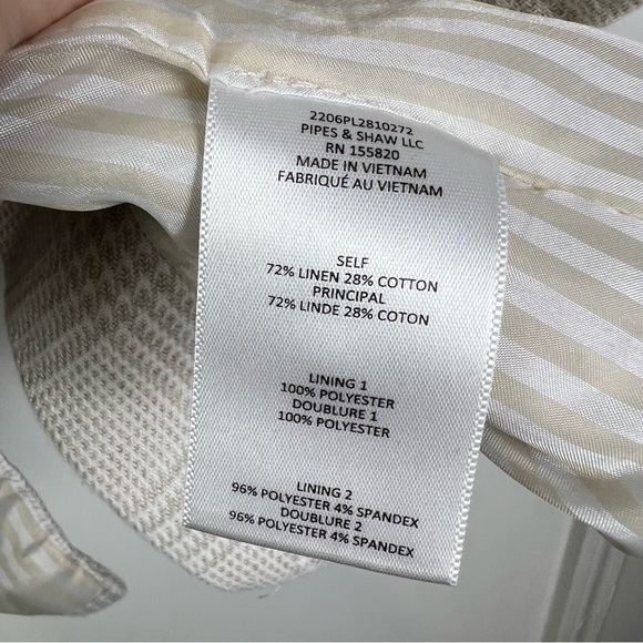 VERONICA BEARD Mathi Glen Plaid Dickey Jacket Oatmeal Beige Button Blazer 8 - Picture 11 of 15